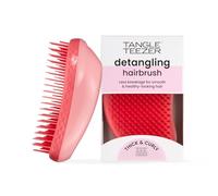 Tangle Teezer | The Thick & Curly Detangling Hairbrush | Strong Two-Tiered Teeth | Palm-Friendly | Suitable for Wet & Dry Hair |Get Frizz-Free, Super-Defined Curls | Lipstick Duo