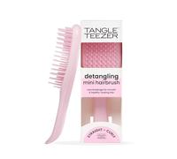 Tangle Teezer The Ultimate Detangler Mini Straight to Wavy Hairbrush | Travel Detangling Brush | Two-Tiered Teeth Reduce Breakage & Eliminate Knots| Wet & Dry Hair | Millennial Pink