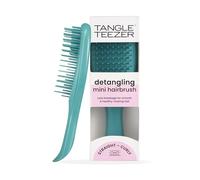 Tangle Teezer The Ultimate Detangler Mini Straight to Wavy Hairbrush | Travel Detangling Brush | Two-Tiered Teeth Reduce Breakage & Eliminate Knots| Wet & Dry Hair | Transformative Teal