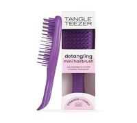 Tangle Teezer The Ultimate Detangler Mini Straight to Wavy Hairbrush | Travel Detangling Brush | Two-Tiered Teeth Reduce Breakage & Eliminate Knots| Wet & Dry Hair | Fresh Purple