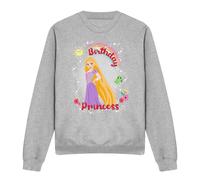 Tangled Birthday Princess With Rapunzel And Pascal Sweatshirt Light Grey Disney Light Grey XXL