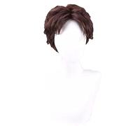Tangled Cosplay Wig Rapunzel Flynn Rider Men Short Curly Synthetic Hair for Adult Role Play + Wig Cap