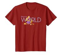 Tangled Taking On The World T-Shirt, Youth, Cranberry Red, 3T