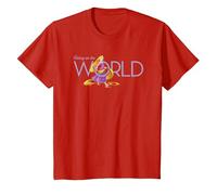 Tangled Taking On The World T-Shirt, Youth, Red, 4T