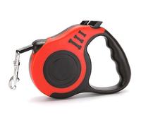 Tangles Free Retractable Dogs Leash For Cats And Dogs 9.8ft 16.4ft Polyester Fiber Tape One-Handed Brake Pause