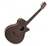 Tanglewood TRU4CEAE Reunion Pro Series Super Folk Electro Acoustic Ebony