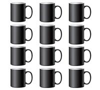 TANGLONG Color Changing Coffee Mugs 15oz Sublimation Mugs Magic Mug Heat Sensitive Coffee Mugs Heat Changing Mugs Tazas Magicas Para Sublimacion Set of 12
