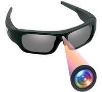 TANGMI Glasses Camera, 4K HD & 120° Wide Angle Action Cam, One-Touch & Polarised Lens Glasses with Camera Support Video Recording and Photo Recording for Outdoor Sports