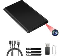 TANGMI Powerbank Camera Portable, Night Vision & 1080P HD Power Bank with Camera, Over 17 Hours Operating Time for Video Recording and Photo Recording
