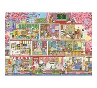 TangMosaic Puzzles for Adults 1000 Pieces, Jigsaw Puzzle for Adults, Fun Challenging Puzzle, Peach Blossom House Puzzles Game, Interlock Perfectly No Dust, Gifts for Father's Relatives and Friends