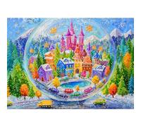 TangMosaic Puzzles for Adults 1000 Pieces, Jigsaw Puzzle for Adults, Fun Challenging Puzzle, Wandering into a Fairy Castle Puzzles Game, Interlock Perfectly No Dust, Gifts for Father's Mother’s Day