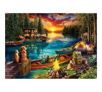 TangMosaic Puzzles for Adults 1000 Pieces, Jigsaw Puzzle for Adults, Fun Challenging Puzzle, Wilderness Lakeside Puzzles Game, Interlock Perfectly No Dust, Gift for Valentine Friends Parents