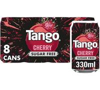 Tango Assorted Soft Drinks Multipack 8 x 330ml - Mixed Flavours Fizzy Soda Cans, Refreshing Carbonated Beverages (Cherry Sugar Free)