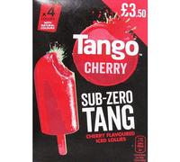 Tango Cherry Sub Zero Tang Lollies PM 3.50 4pk Pack of 3