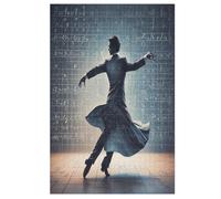Tango Dancer Wooden Jigsaw Puzzles 1000 Piece Puzzle For Adults. Challenging To Complete But Fun And Humorous Jigsaws (78×53cm)