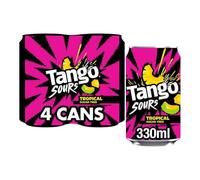 Tango Sours Tropical Sugar Free 330ml Can (Pack of 4)
