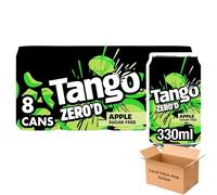 Tango Sugar Free Fizzy Drink, 330ml, Pack of 8 (Apple)