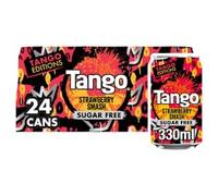 Tango Sugar Free Strawberry Smash 330ml Cans (24 x 330ml Cans, Strawberry Smash)