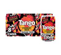 Tango Sugar Free Strawberry Smash 330ml, (Pack of 8)