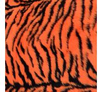 Tango Tiger - Jacquard Faux Fur Fabric - R2 Quality - YF260 (A4 Sample 21cm x 30cm)