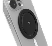 Tango Ultra Thin Grip for MagSafe: One Hand Open, Stand, 10x Expandable, Space Grade Steel, Removable for Wireless Charging. Half The Thickness, Twice The Fidget - Black Midnight