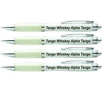 Tango Whiskey Alpha Tango Pens x 4. Funny Pens, Joke Pens