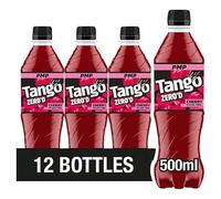 Tango Zero'd Cherry Sugar Free Fizzy Drink, PMP £1.30, 12 Bottles × 500 ml
