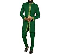 TangoDS African Nigerian Men's Traditional Outfits Set Oversized Luxury Clothing Dashiki Shirts + Pants 2 Piece Set Men Suit
