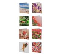 Tangoo Scented Greeting Cards - 8 Greeting Cards with Envelopes Blank for Your Own Message Size 15.5 x 15.5 cm