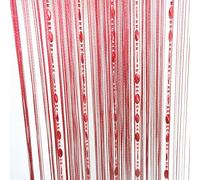 Tangpan 100cmx200cm Deorative Bright Buttons Beaded Door Curtain for Doorway Room Divider Window Fly Screen Color Wine