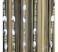 Tangpan 100cmx200cm Deorative Bright Buttons Beaded Door Curtain for Doorway Room Divider Window Fly Screen Color Black
