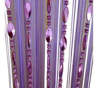 ZiDeTang Beaded Door Curtain Décor Sheer Tassel Closet Drapes Room Divider Curtain Color Grey