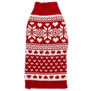 Tangpan Classic Red Snow Pro Pet Turtleneck Dog Sweater Puppy Kitten Cats Apparel Clothes Size M