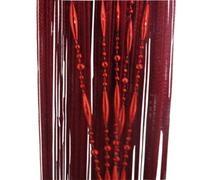 Generic Decorative Dew Drop Beadeds Door Curtain Divider (Wine)