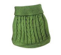 Tangpan Turtleneck Classic Straw-Rope Pet Dog Sweater Apparel (Green,XL)