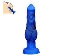 TangQian 5 Sizes Giant Dildo Liquid Silicone Large Wolf Dildo with Suction Cup Anal Dildos S/M/L/XL/XXL Dogs SM Anal Plugs Alien Monster Dildo Classic Dildo Sex Toy for Women and Men (Color : M)