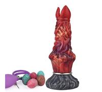 TangQian BDSM sex egg laying anal plug butt plug dildo with 5 silicone eggs, alien dildos spit ball anal dildos anal plug prostate stimulation extreme SM sex toy for women men (Color : Farbe, Size :