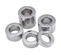TangQian BDSM Stainless Steel Magnetic Testicle Ring 5 Weights to Choose From Metal Ball Stretcher Scrotum Stretcher Scrotum Weight Pendant Magnetic Penis Ring Cock Ring Testicle Weight Sex Toy for Me