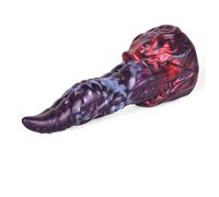 TangQian Fantasy Realistic Alien Tongue Dildo Silicone Anal Plug with Suction Cup XL Butt Plug Penis Large Anal Dildo Animal Dildos G-Spot Stimulator Sex Toy Dildo for Women Men