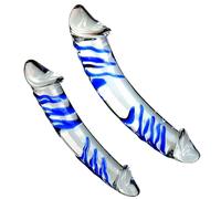 TangQian Huge glass dildo double dildos, realistic XXL anal dildo, G-spot stimulator anal plug butt plug glass dildo SM anal masturbation double dildos sex toy for women men (Size : L)