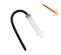 TangQian Silicone Dilator Urethra with Syringe Penis Plug Urethral Dilators Hollow Catheter Sounding Urethral Dilator Stick Urethral Stimulation Penis Plug SM Sex Toys for Men (Size : M)