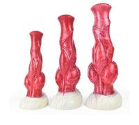 TangQian SM Silicone Classic Dildos with Strong Suction Cup Anal Dildo Penis Replica Large Size Anal Butt Plug Sex Toys for Women and Men Beginners (Color : M)