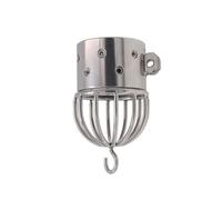 TangQian Stainless steel testicle ring CBT ball stretcher chastity device cage metal testicle weight scrotum pendant cock ring testicle ring SM extreme bondage sex toy for men (Size : A)
