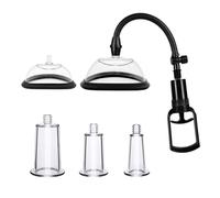 TangQian Vagina Pump Set Vaginal Pump 5 Pieces Clitoris Pump Pussy Pump Suction Cup Cupping Vacuum Sucker Woman Clitoris Sucker Vagina Pump Set Sex Toy for Women Couples