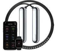 [Tangram Factory] Smart Rope - LED embedded Skipping Rope - See you fitness data in MID-AIR (Chrome, Small)