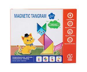 Tangram - Magnetic Educational Game, Geometric Shapes - 3 Years and Up Kindergarten Home Math