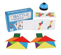 Tangram Puzzle - Educational Wooden Tangram Set for Kids Ages 4-8 | Geometric Shapes for Classroom, Kindergarten, Preschool, or Home, Enhances Problem Solving, Creativity, Critical Thinking