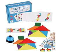 Tangram Puzzle,Tangram Educational Toys | Geometric Shapes Puzzle Toys,for Kids Ages 4-8 Boys Kindergarten Preschool Home Math Class