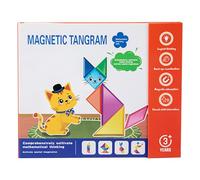 Tangram Puzzles for Kids,Magnetic Learning Activities,Geometric Shapes Puzzle Toys | for Kids Ages 3+ Girls Boys Kindergarten Preschool Home School Math Class