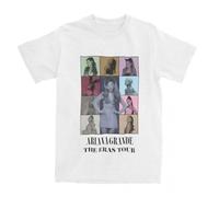 Tang's lifestyle Funny-Ariana-Eras-Tour-T-Shirt-Men-Crewneck-Short-Sleeve-Tops-Grande-R-B-Music-100 White